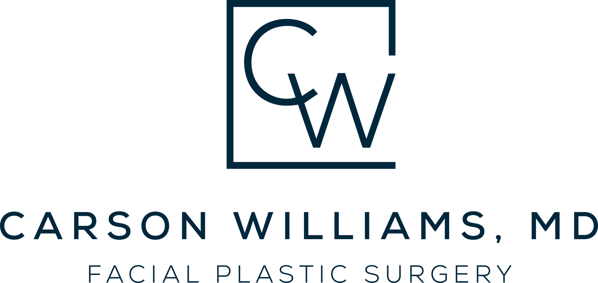 The logo for carson williams , md facial plastic surgery.