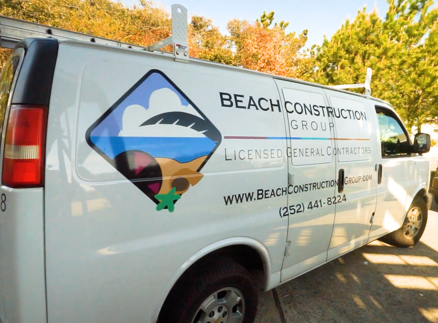 White van with 