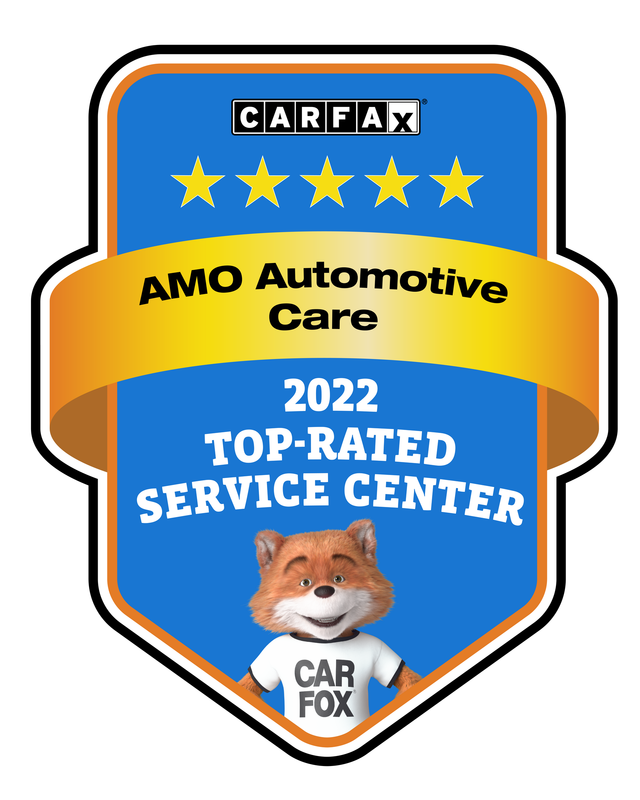 Carfax 2022 Top-Rated Service Center Badge | AMO Auto Care