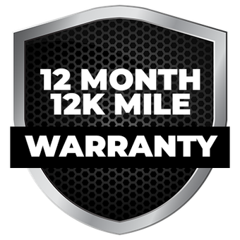 12-month/12,000-mile Warranty Badge | AMO Auto Care