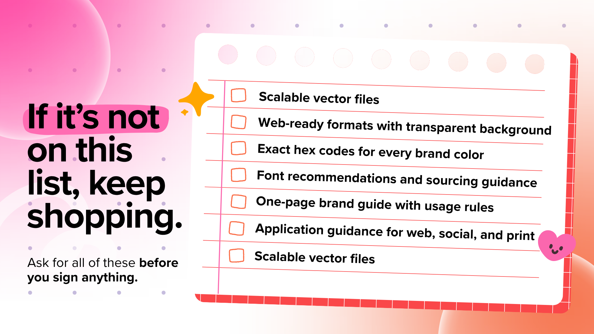 The Logo Package Checklist | J&S Digital Services