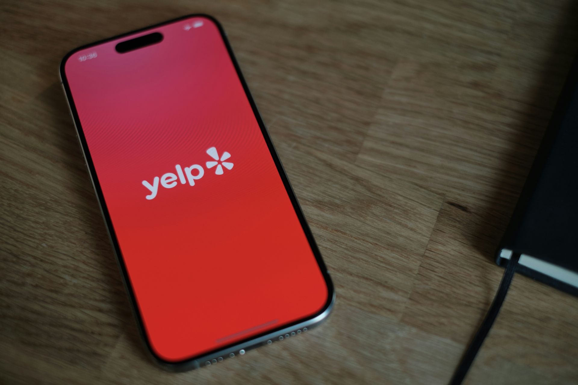 Yelp ads on a mobile phone