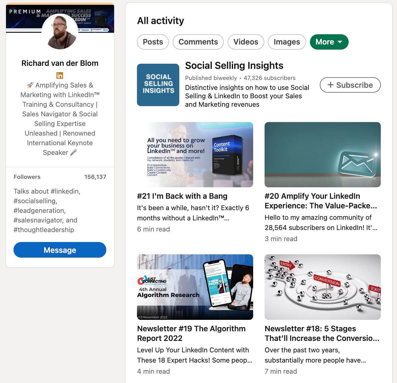 LinkedIn Newsletter