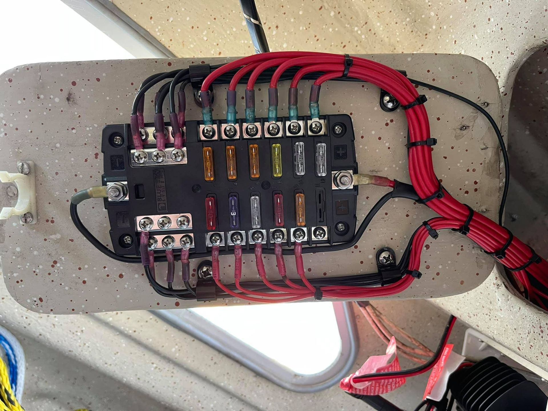 A Bunch of Wires Are Connected to A Fuse Box — Don's Marine Repairs in Woy Woy, NSW