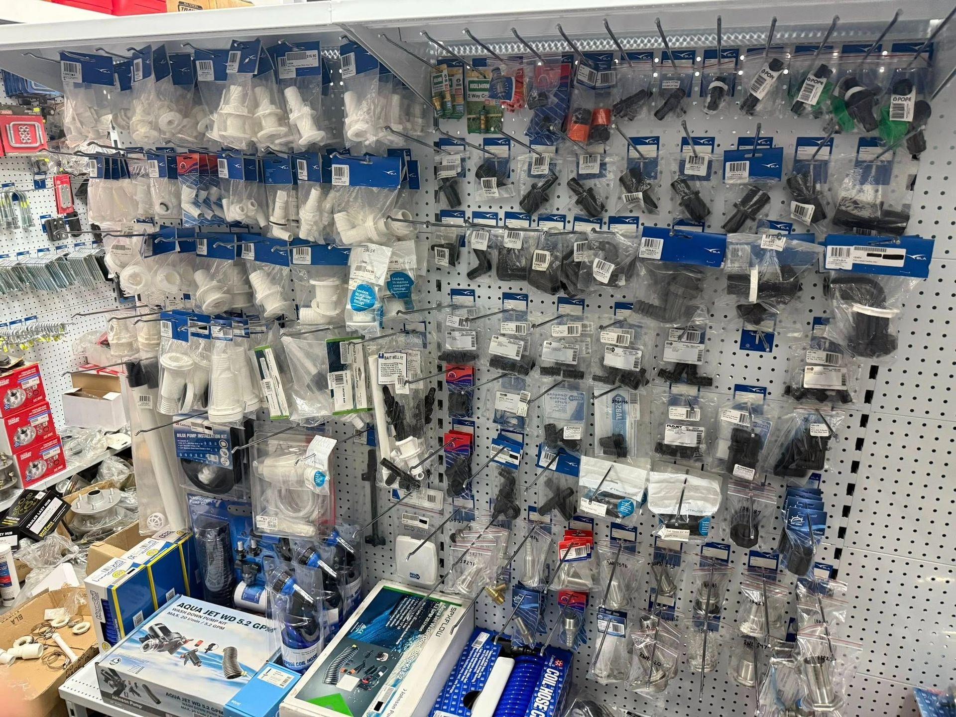 A Shelf in A Store Filled with Lots of Different Items — Don's Marine Repairs in Woy Woy, NSW