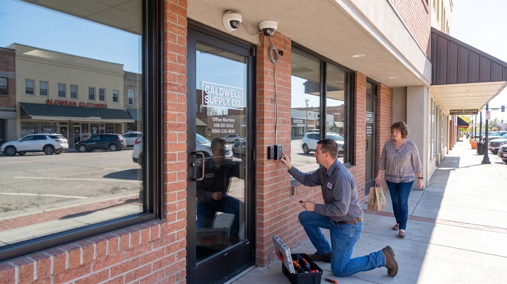 CCTV Installation Outside a Building in Caldwell, ID