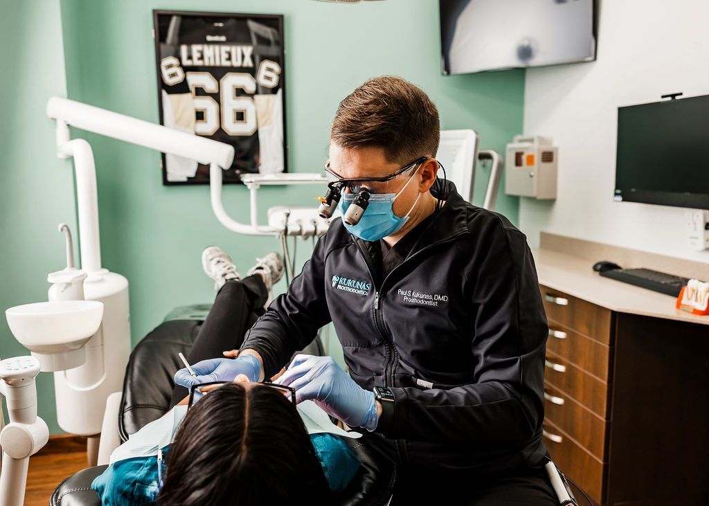 Checking Little Boy's Teeth — Pittsburgh, PA — Kukunas Prosthodontics