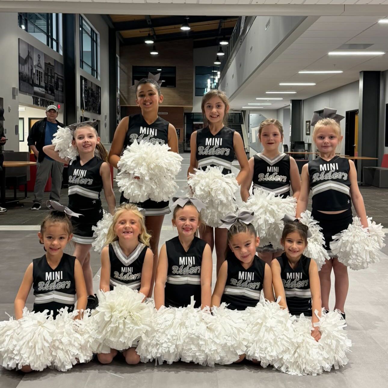 mini dancers posing for photo