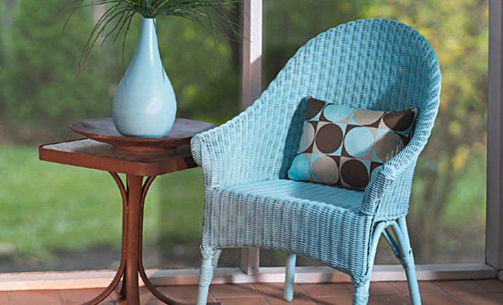 Rust-Oleum aqua  Chair