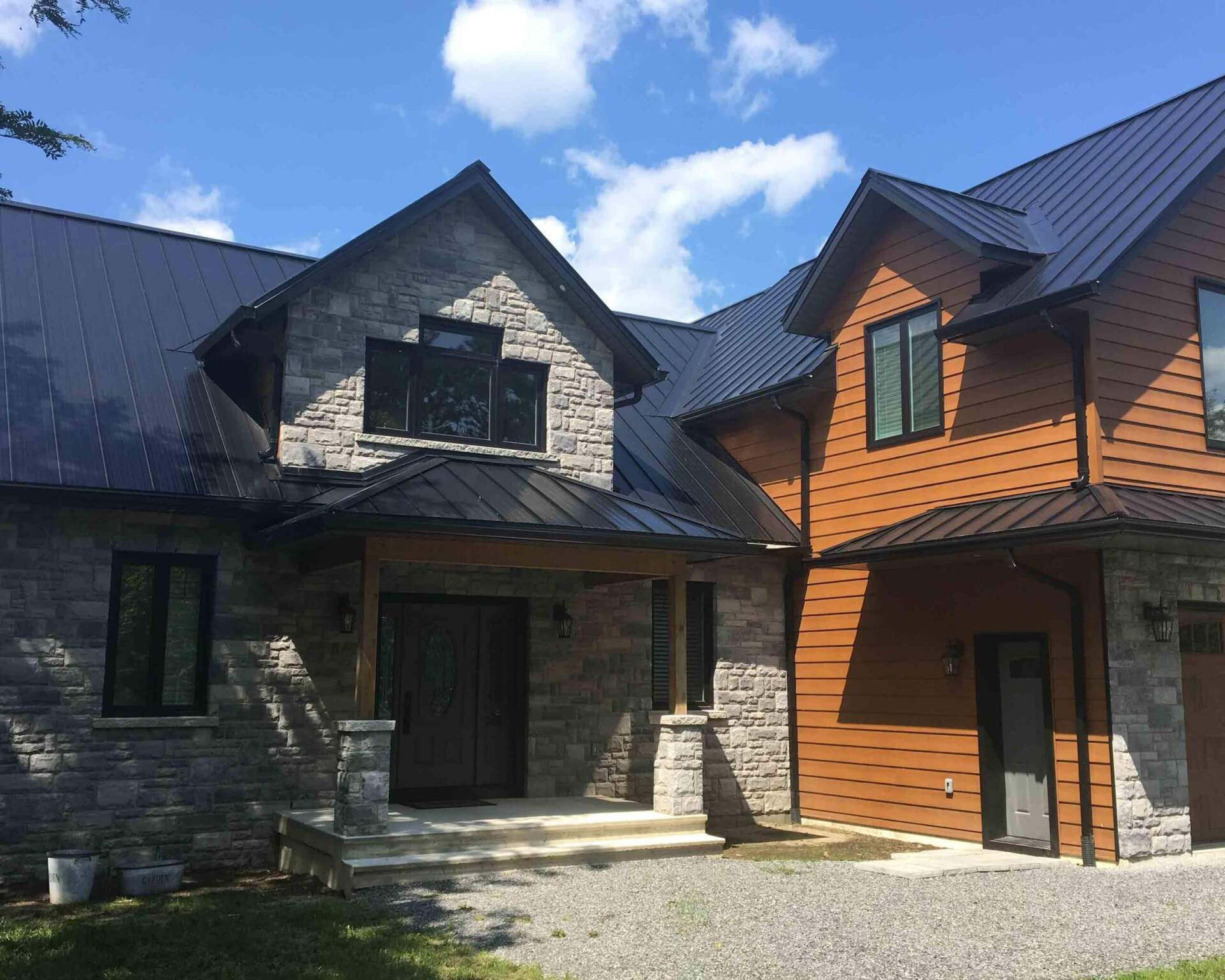 Ideal Roofing Black Steel Roof
