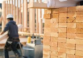 Spruce Lumber piled in a skid