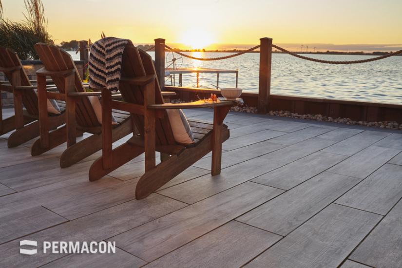 Permacon pavers on a pier