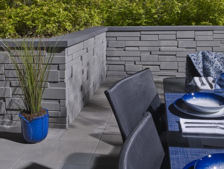 Permacon Block wall grey
