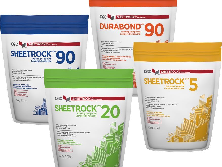 Sheetrock 20 Sheetrock 90 Durabond 90 Sheetrock 5