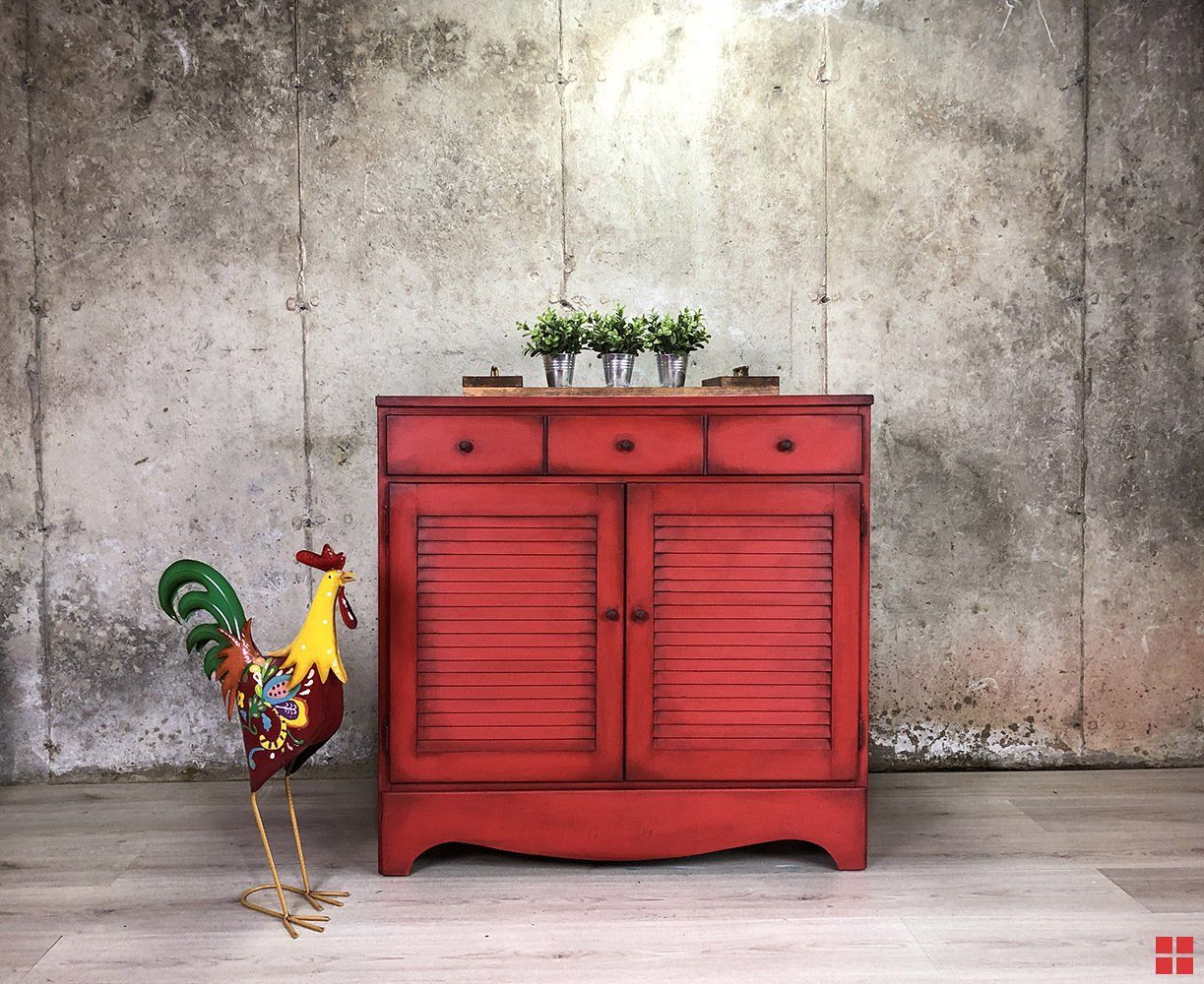 Rust-Oleum Red dresser