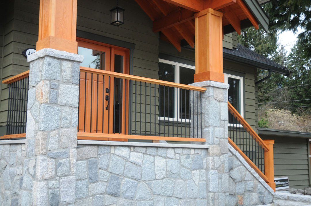 Regal aluminum railing system on a porch