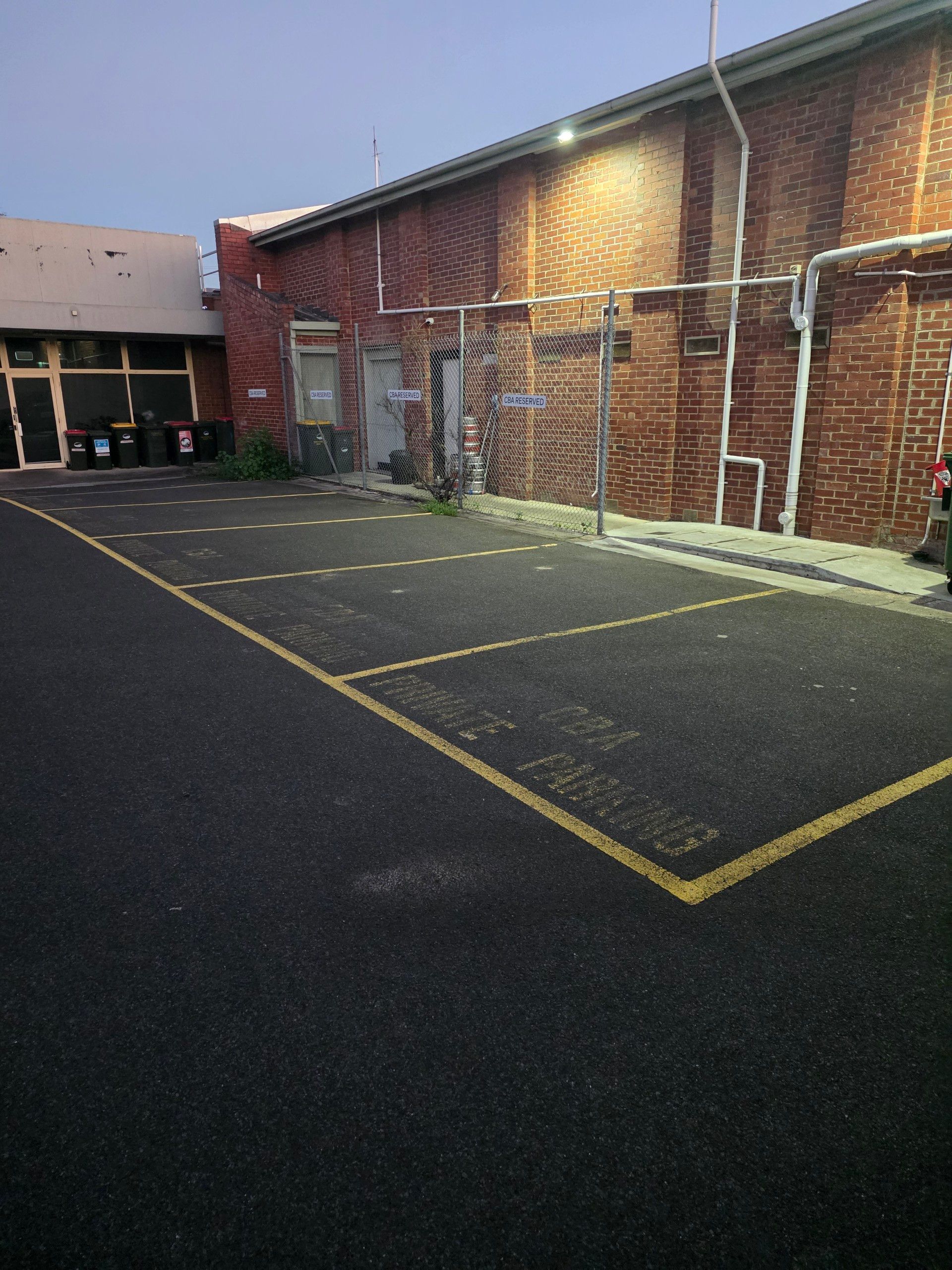 Before we started our line painting project in warragul, Vic