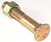 Bolt and Nut, Gold-colored, With a Rounded Head and Threaded Shaft — FNQ Filters & Parts In Mareeba, QLD