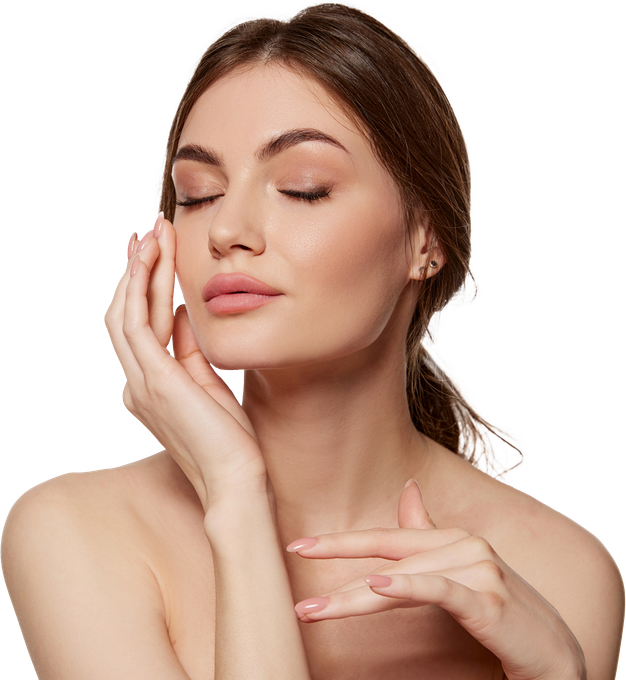 Young Beautiful Woman With Perfect Smooth Skin