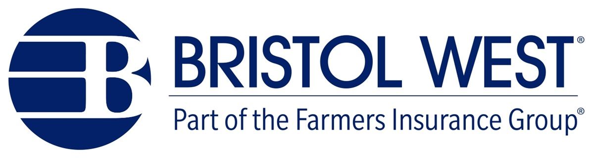 The bristol west logo is part of the farmers insurance group