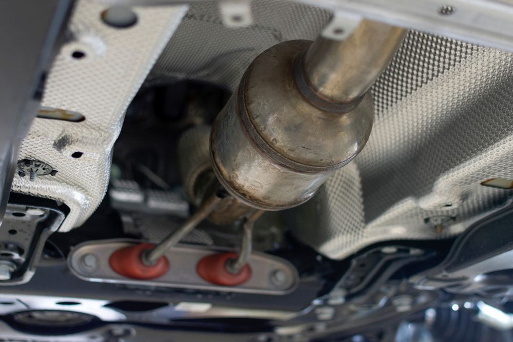 Undercarriage View With Catalytic Converter — Fulgi's South Coast Automotive and Dismantling in South Nowra, NSW