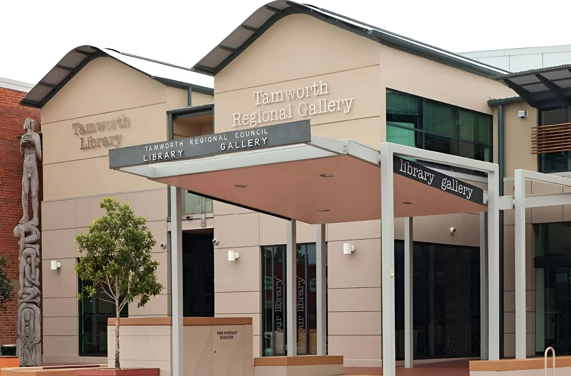 Modern Building Entrance with Covered Walkway,— Bes-Elect Electrical in Taminda, NSW