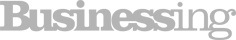 Businessing logo in gray text with a stylized horizontal line beneath it.
