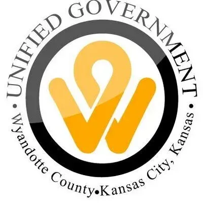 Logo for Unified Government of Wyandotte County/Kansas City, Kansas. A gold