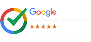 A google logo with a check mark in a circle.