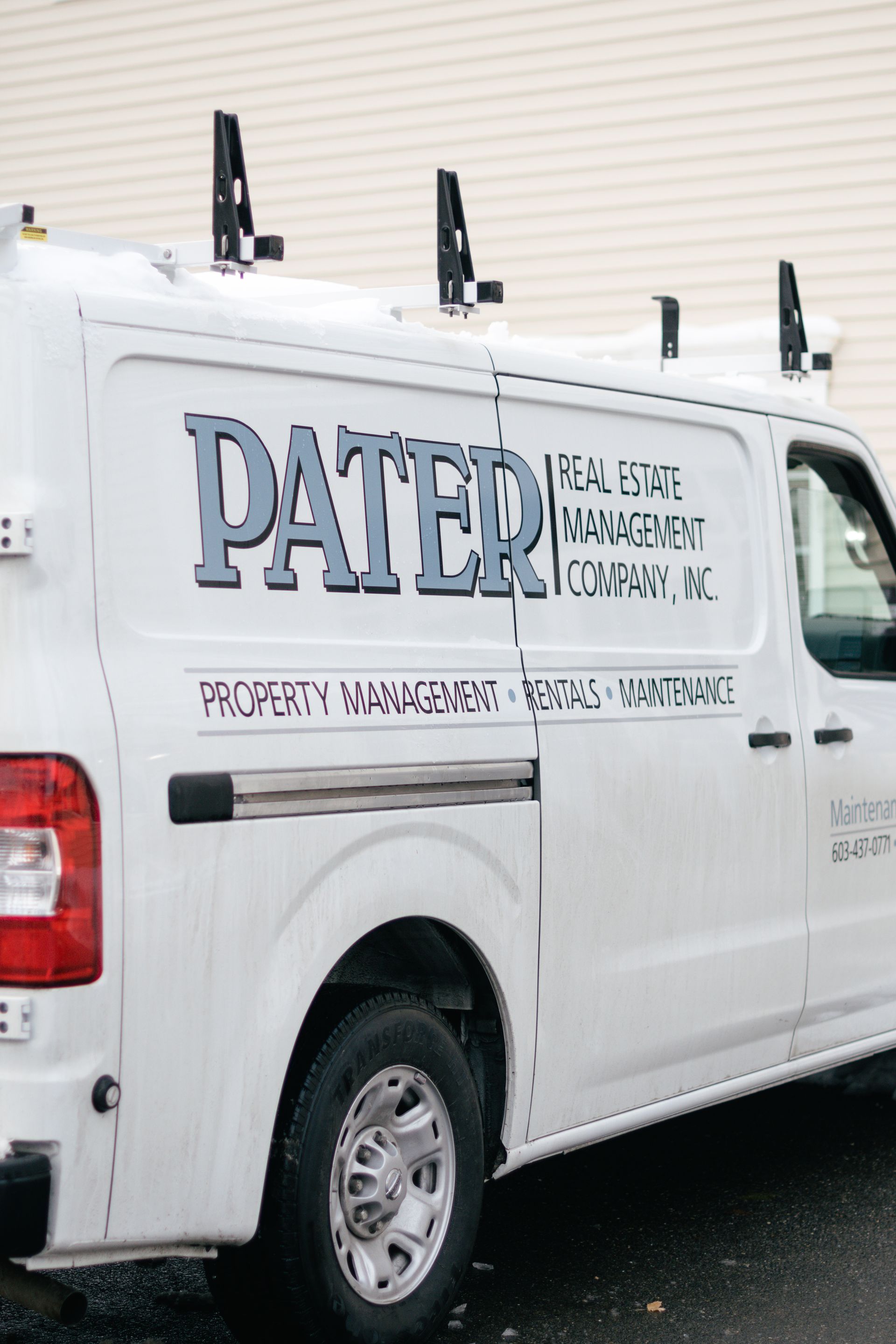 White van with