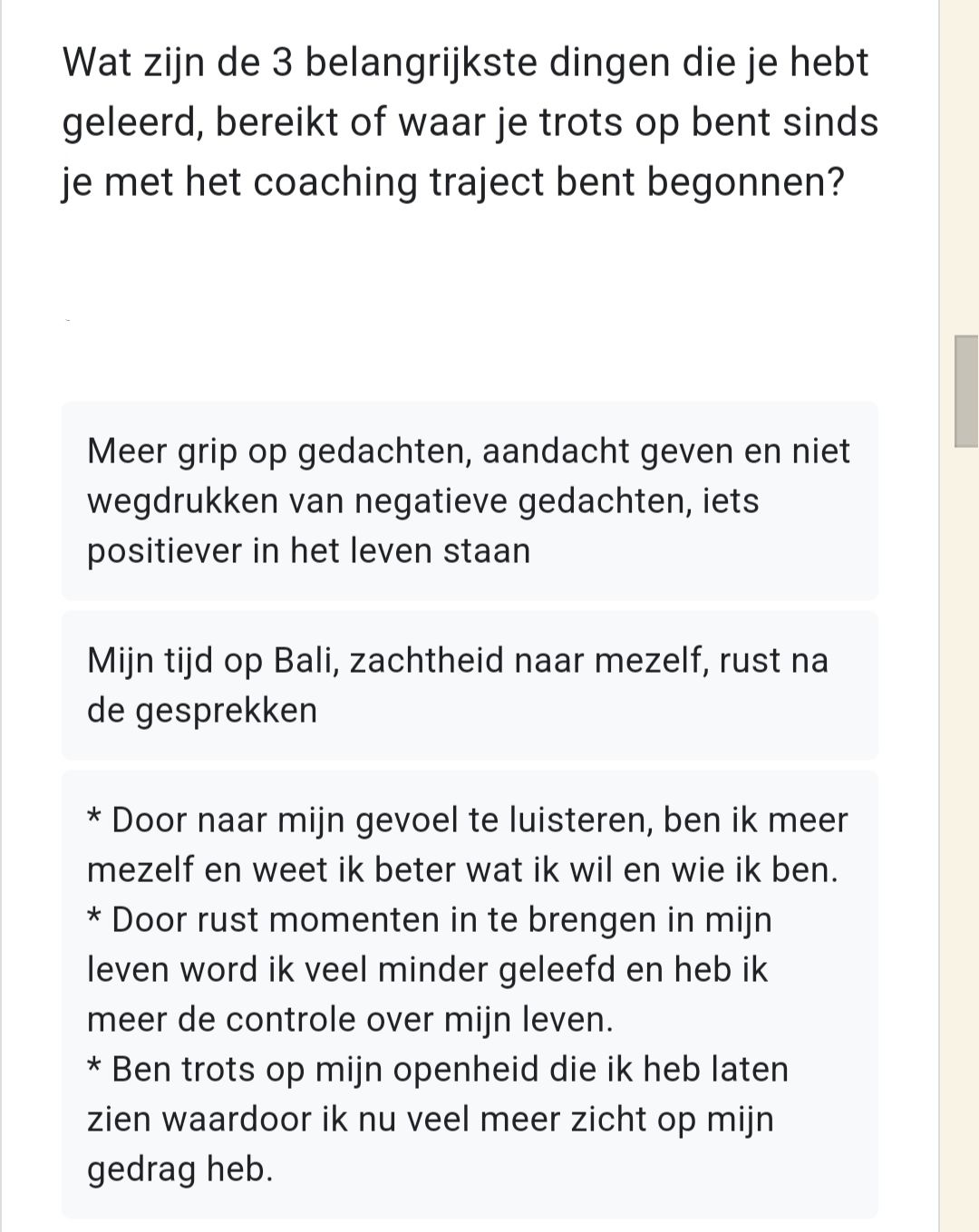 Review Chantal Biersma Coaching en Retreats