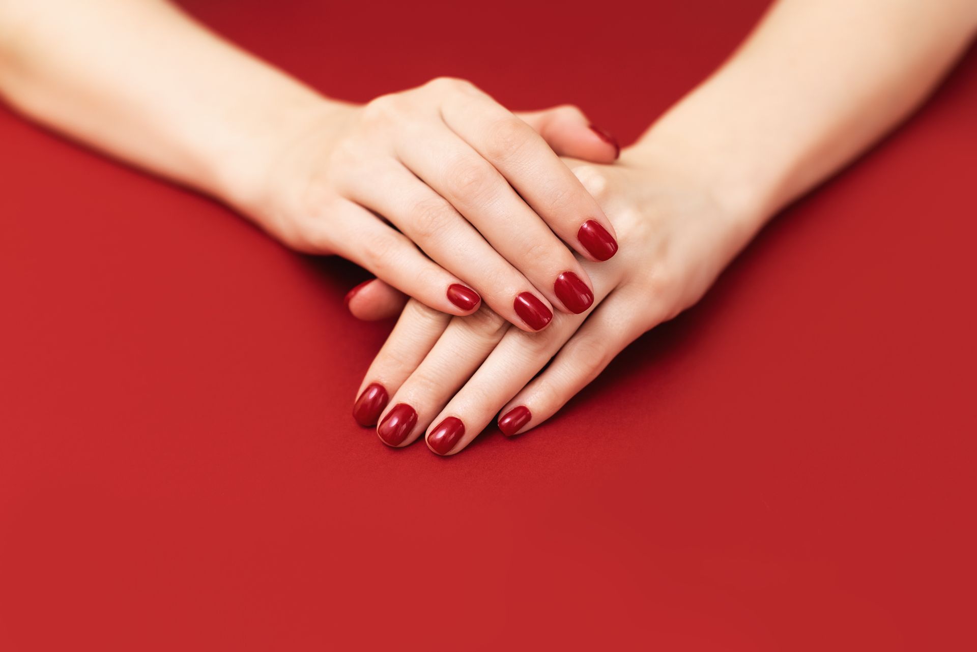 Manicurist Filing Nails of Female Client, View from Above | Wynnum, Qld | Beauty in Style Day Spa