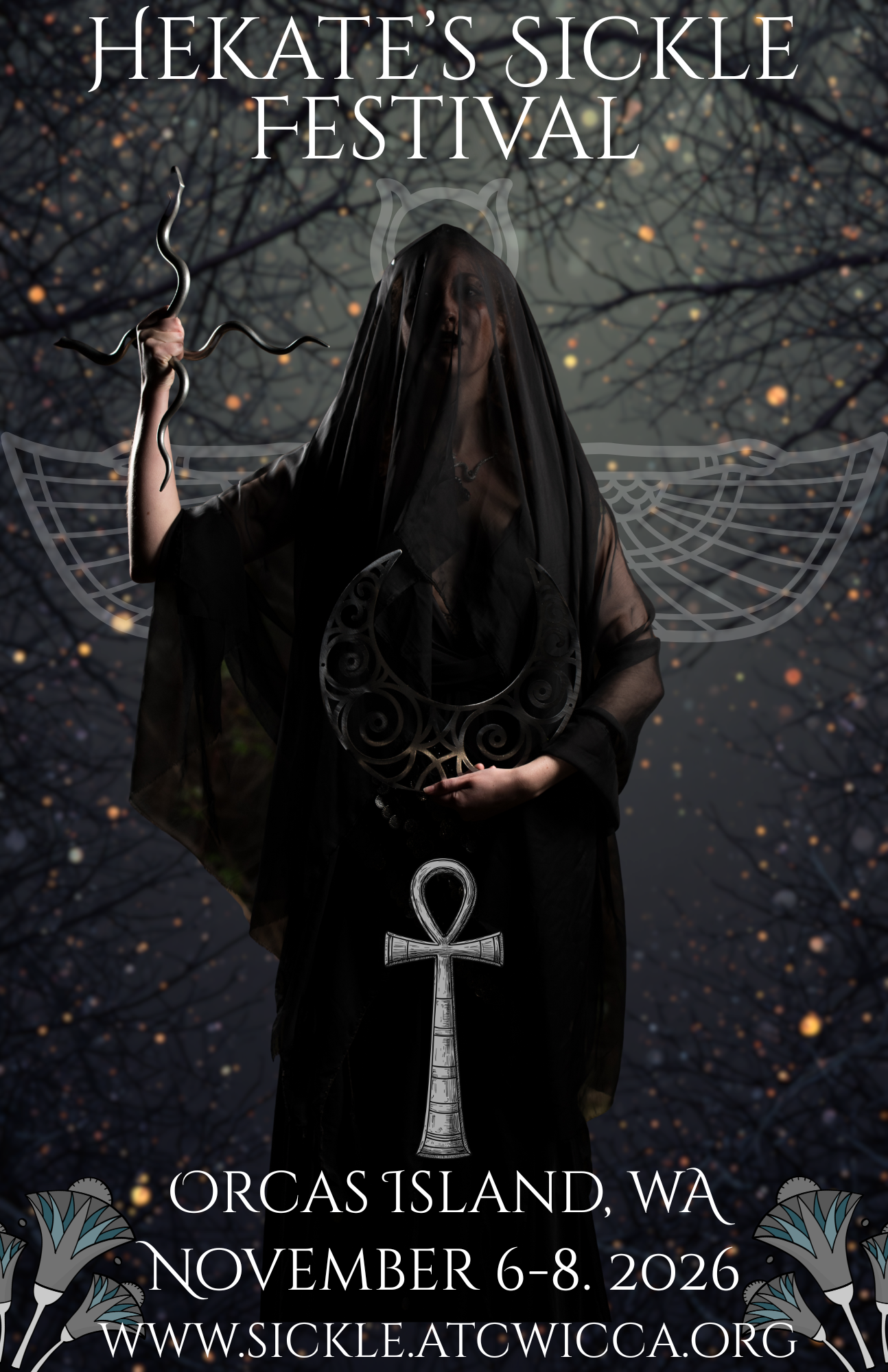 A poster for hekate 's sickle festival xxxiii the power of the witch