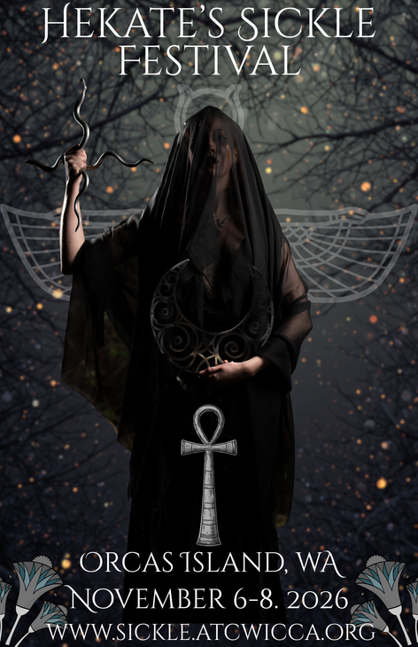 A poster for hekate 's sickle festival