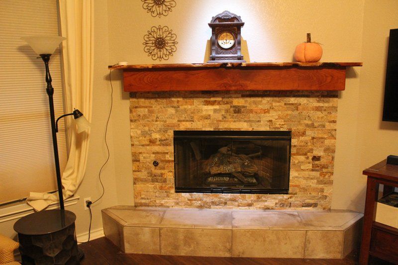 House Fireplace — Boerne, TX — Alabama Tile , Stone, and Remodelling