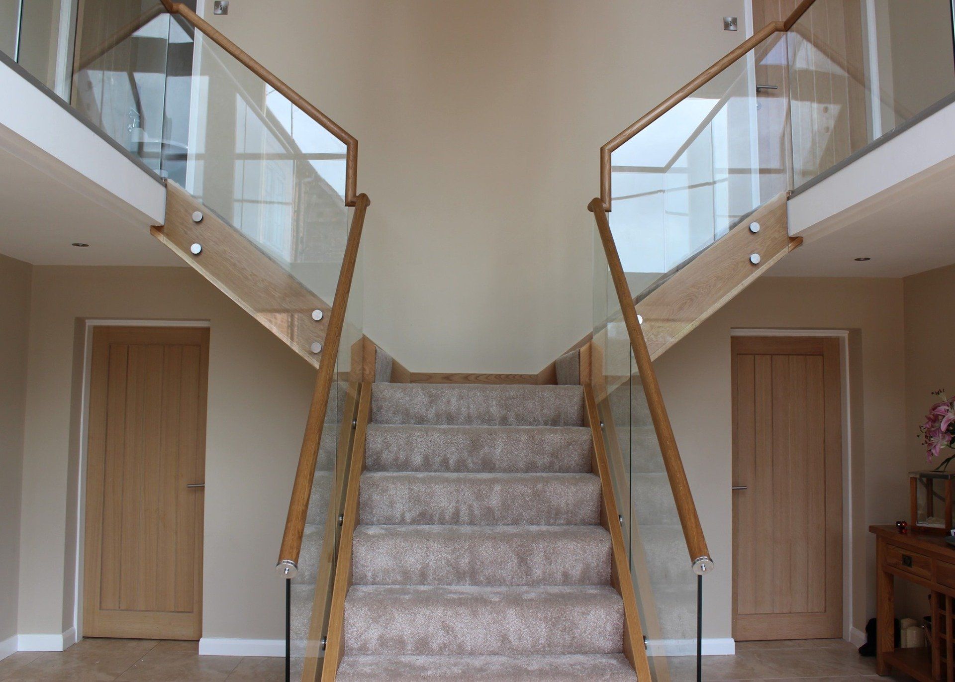 Glass Balustrade Staircase - Bespoke Staircases - Central Joinery Group