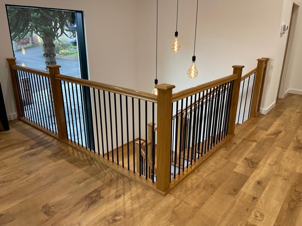 Traditional  cut string  staircase