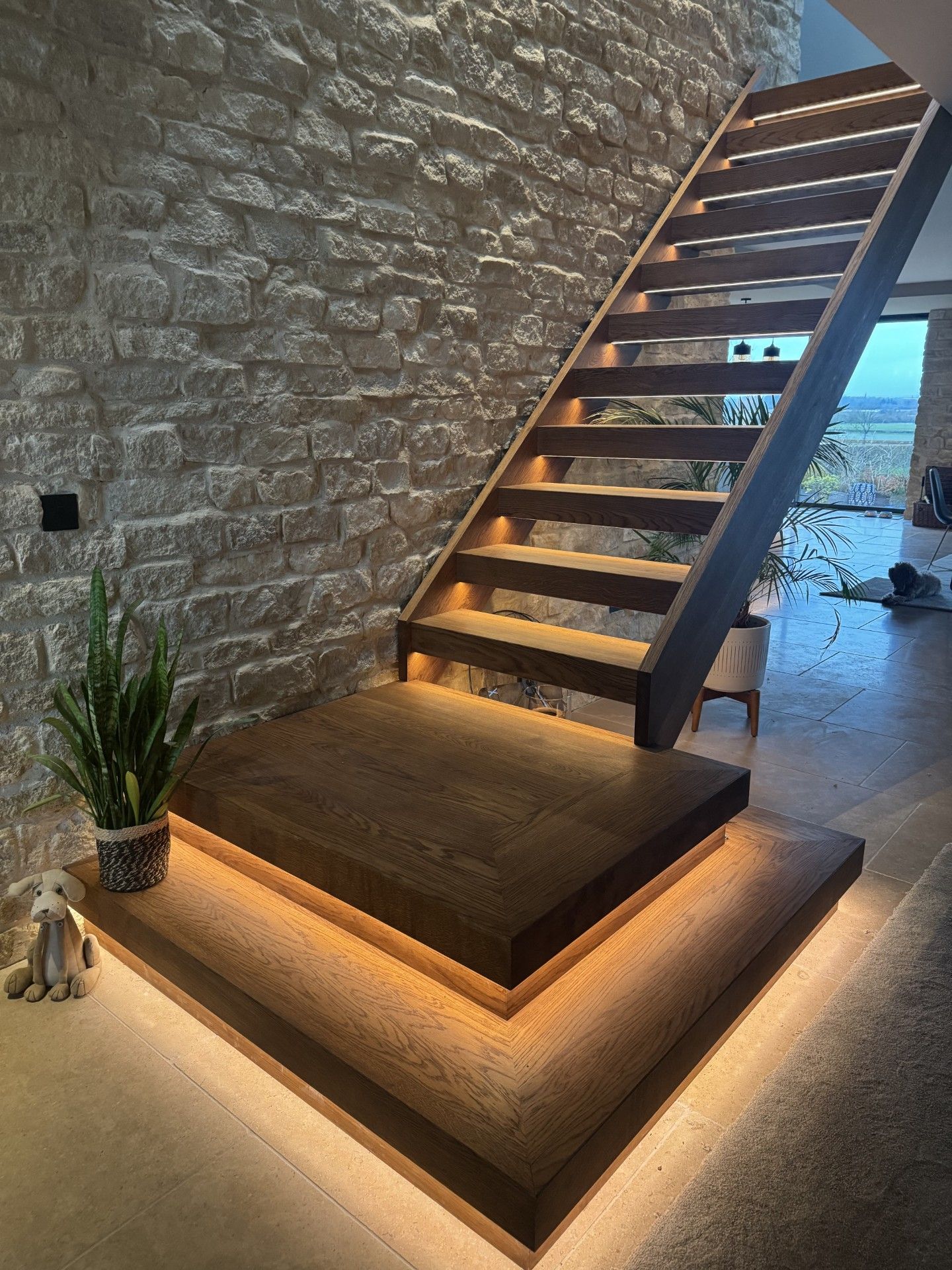 Open tread staircase designs for UK homes