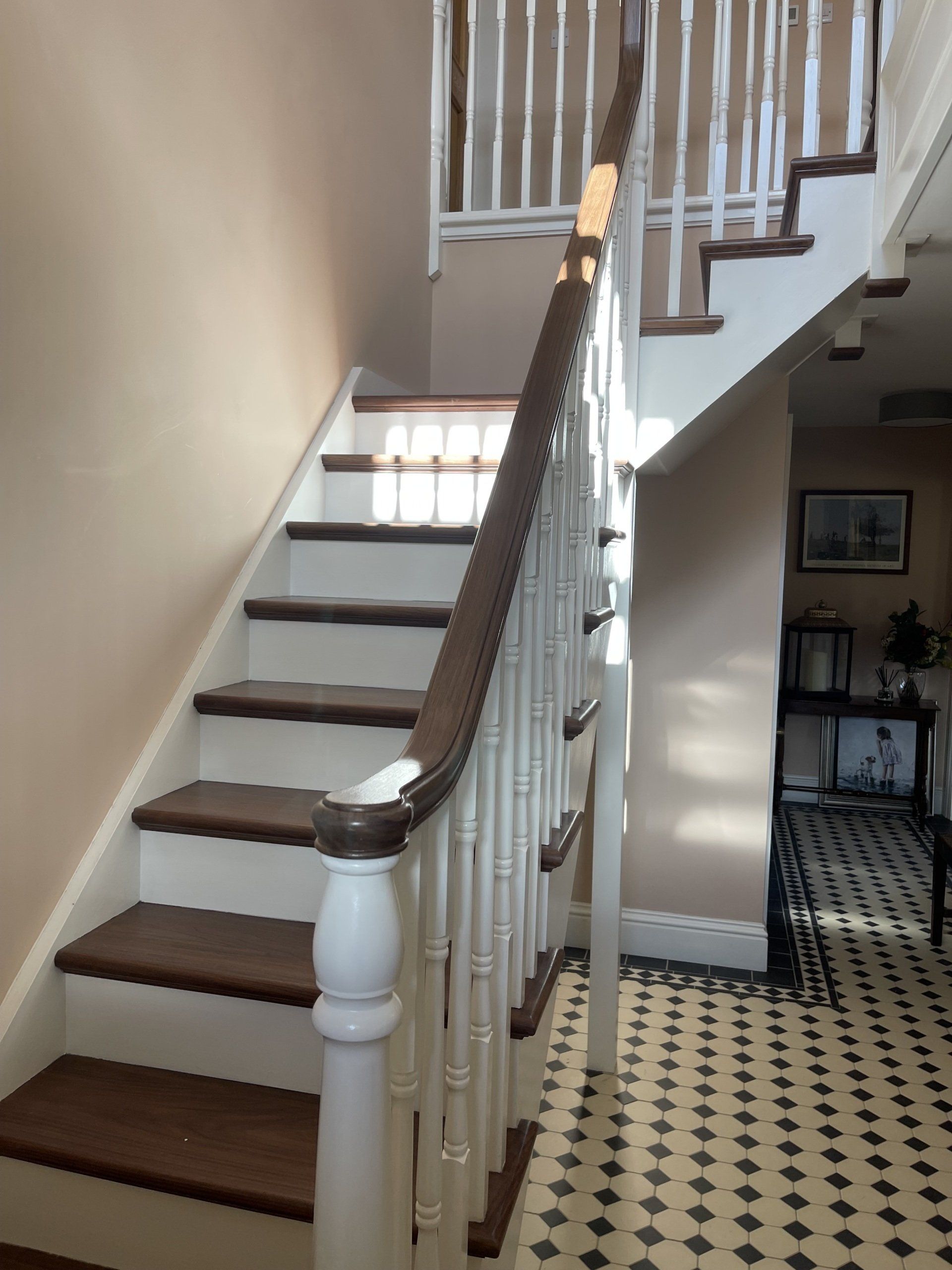 Cut String With Walnut Treads - Bespoke Staircases - Central Joinery Group