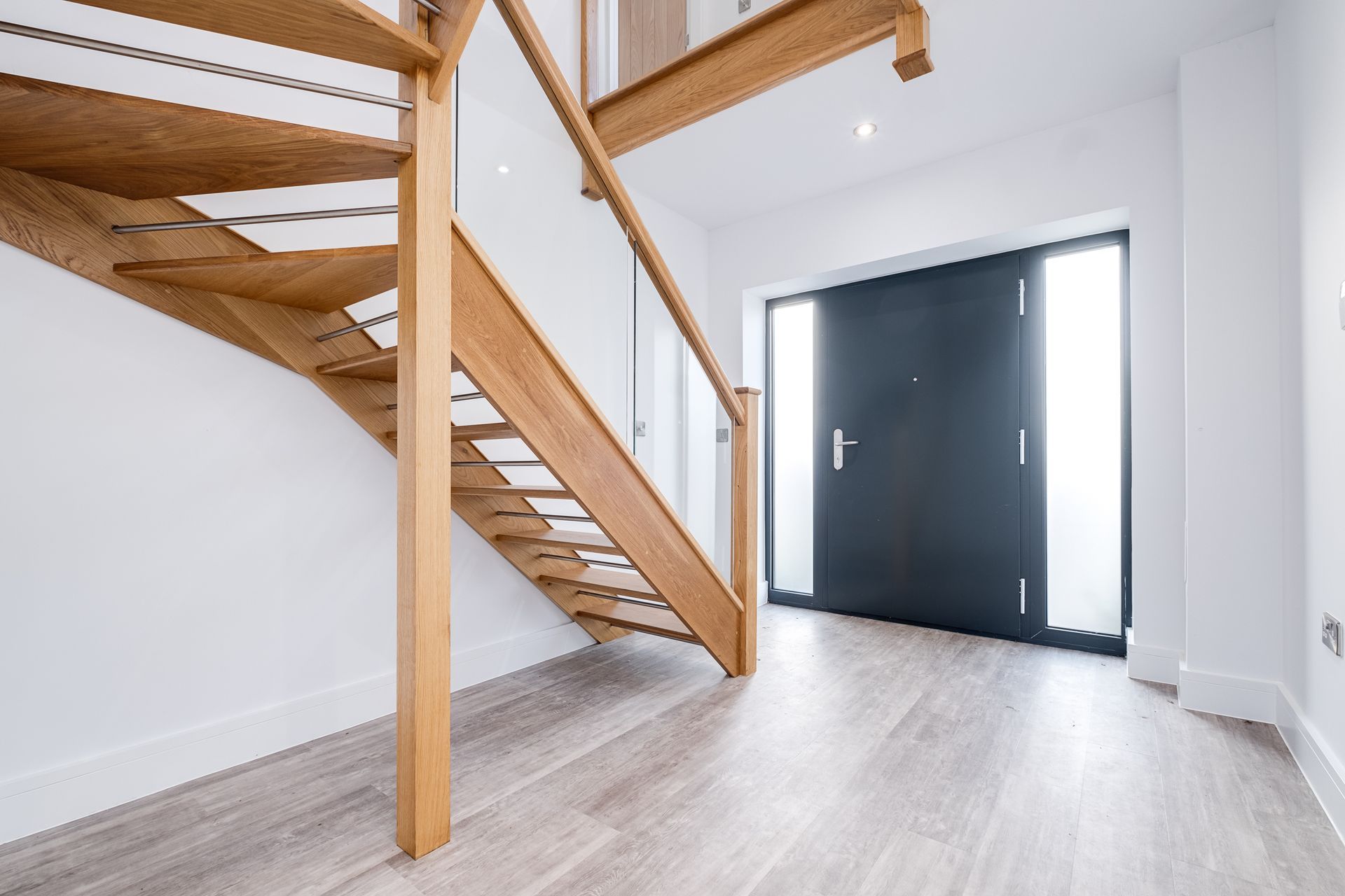 Open Tread Staircase in Oak