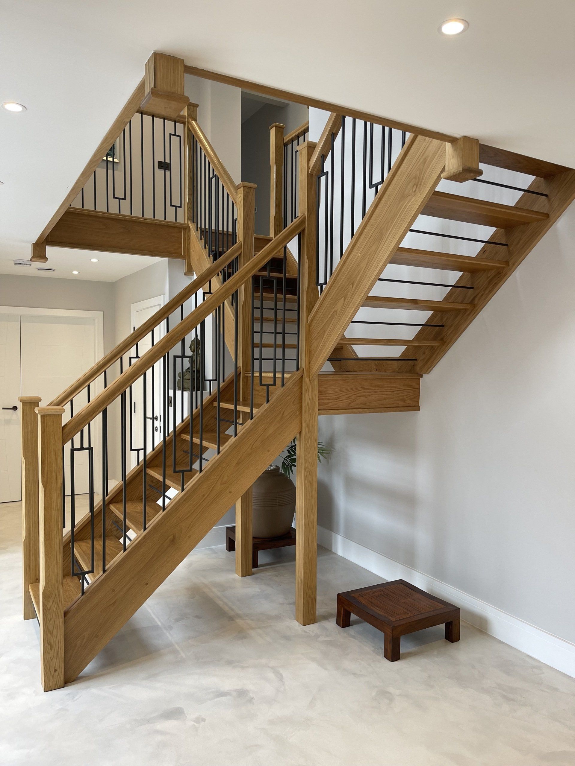 Open Tread With Metal Spindles - Bespoke Staircases - Central Joinery Group