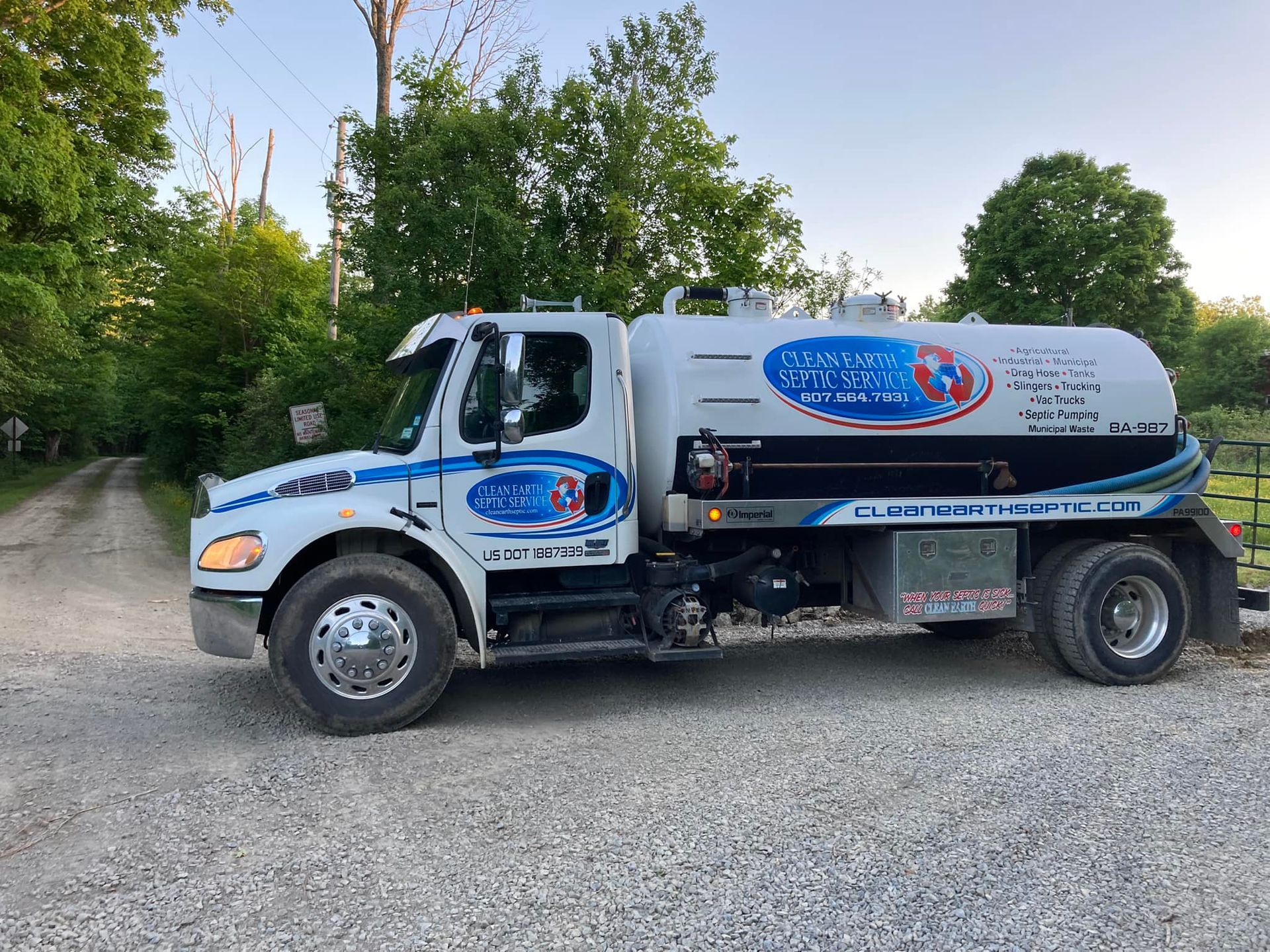 Clean Earth Septic and Sewer Services in Ithaca, NY | Septic Pump Truck