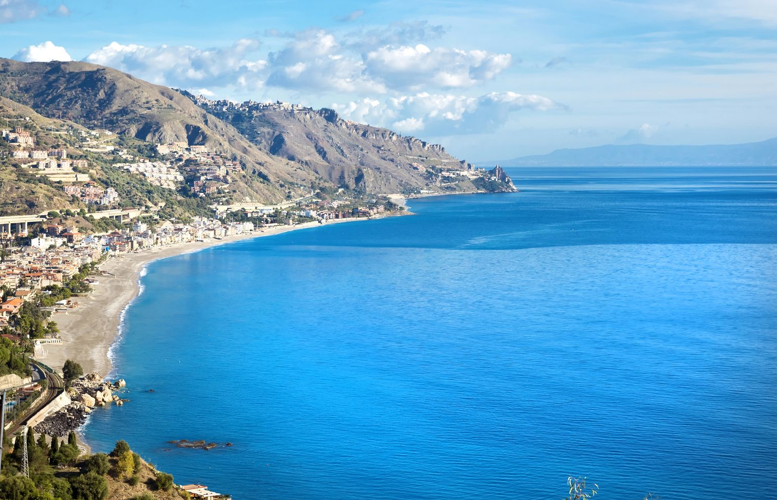 panorama della baia di Taormina