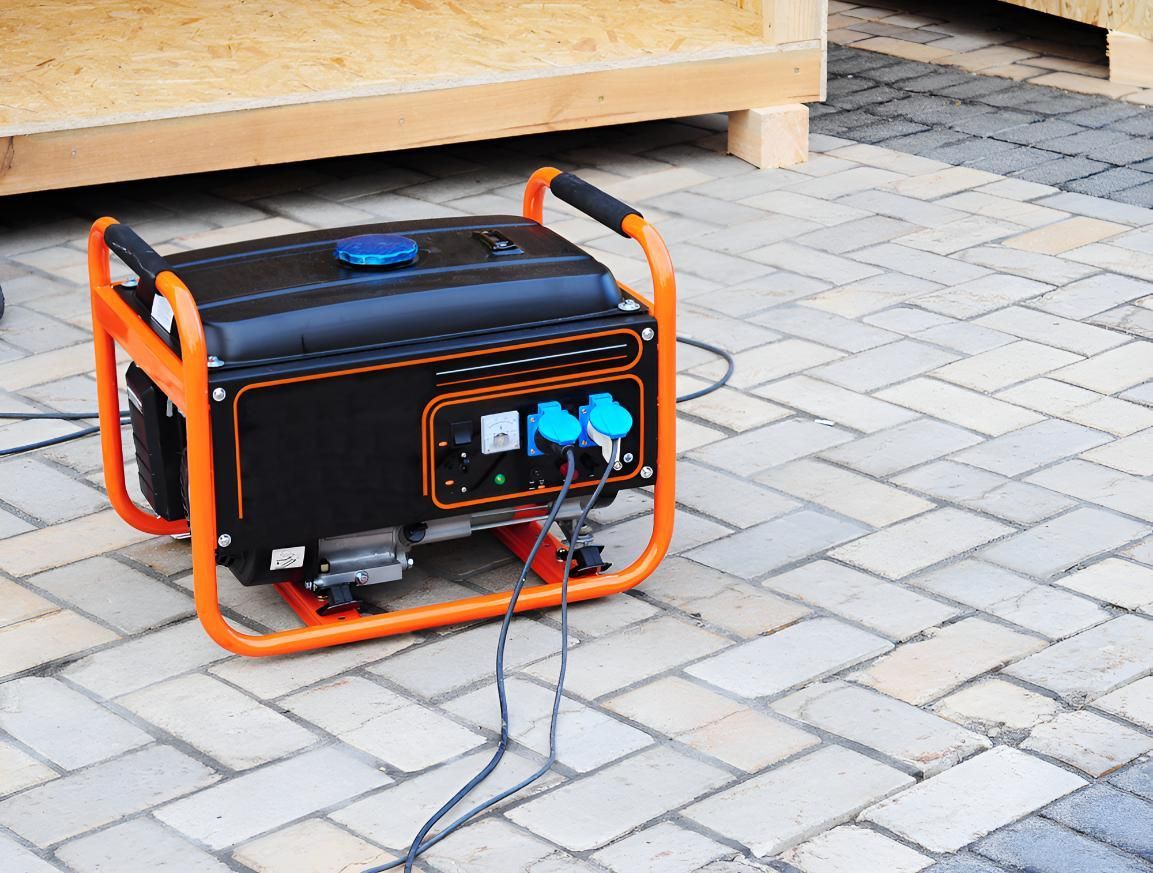 Black and Orange Generator — Robbie McDonald Electrical in Nambour, QLD