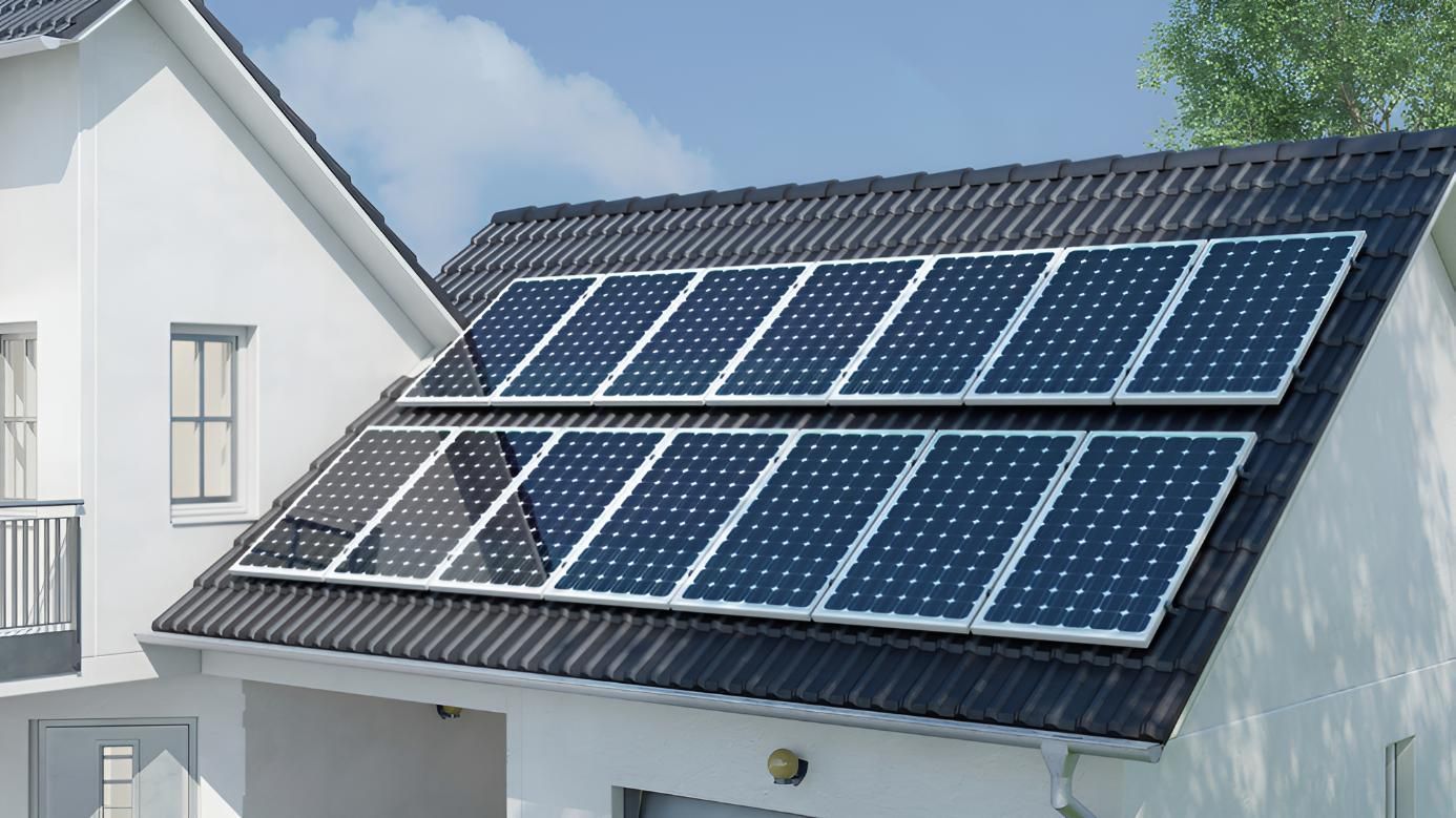 White House With Solar Panels on the Roof — Robbie McDonald Electrical in Nambour, QLD