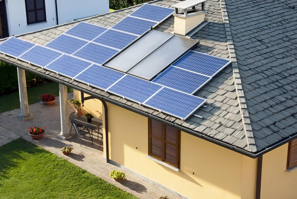 House With a Lot of Solar Panels — Robbie McDonald Electrical in Coolum, QLD
