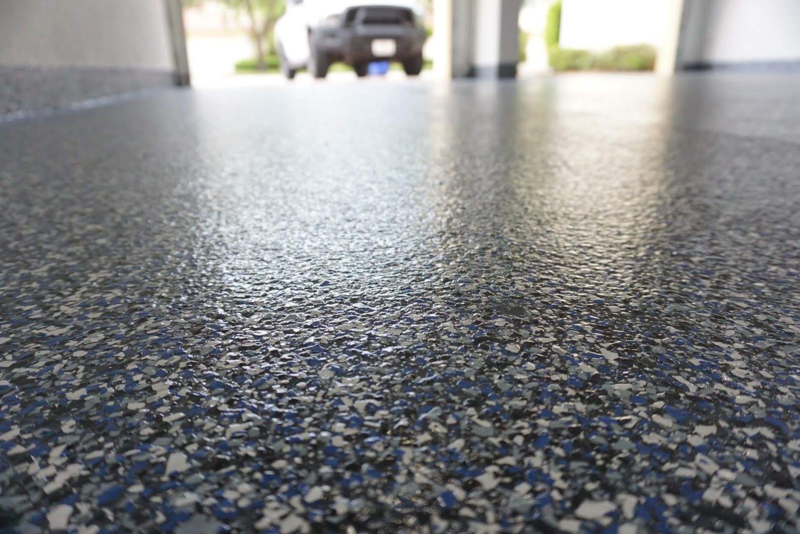 Epoxy garage floor