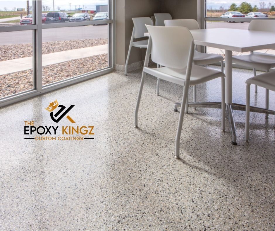 Durable commercial epoxy flooring with smooth finish