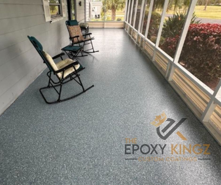 High-gloss epoxy garage floor coating by Epoxy Kingz