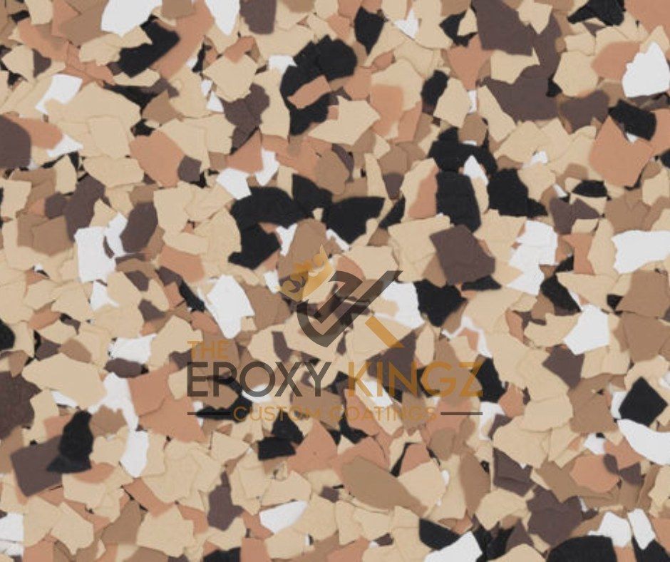Epoxy Kingz epoxy floor with unique colors